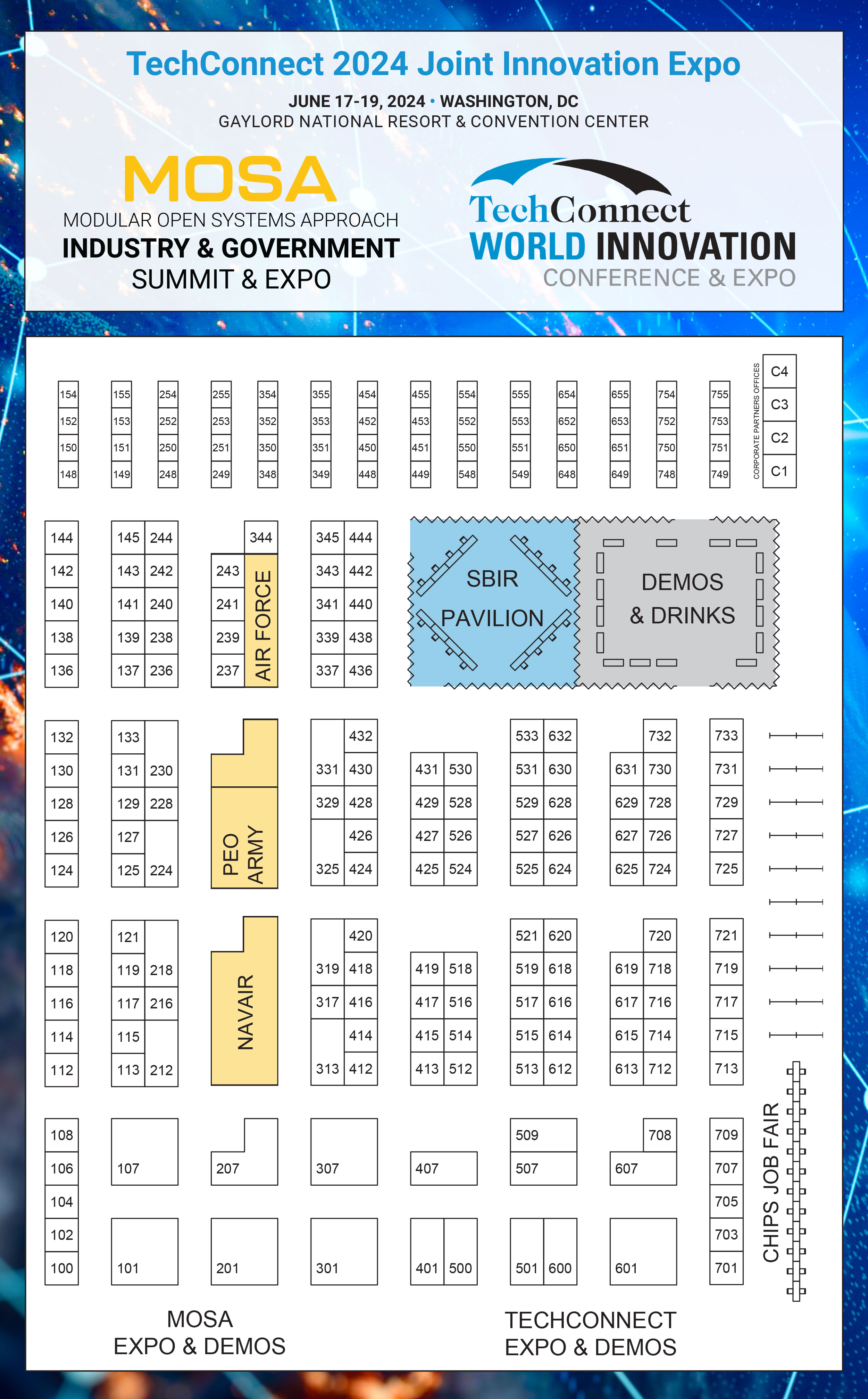 Joint TCW and MOSA floorplan